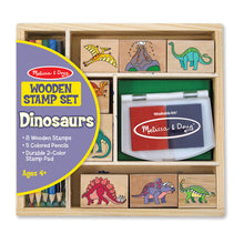 Load image into Gallery viewer, Melissa &amp; Doug Wooden Stamp Set - Dinosaurs