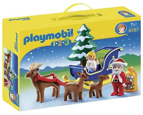 Playmobil 1.2.3 Father Christmas with Reindeer Sledge