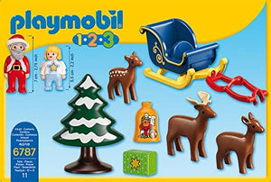 Playmobil 1.2.3 Father Christmas with Reindeer Sledge