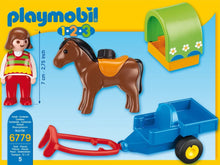 Load image into Gallery viewer, Playmobil 6779 1.2.3 Pony Wagon