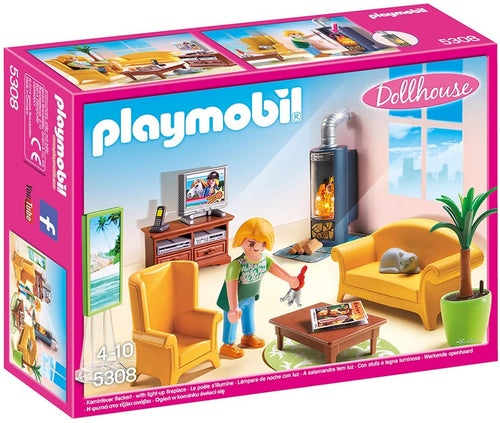 Dollhouse Living Room with Fireplace Playmobil 5308