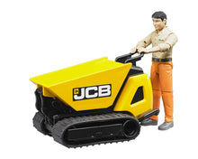 Load image into Gallery viewer, Bruder JCB Dumpster HTD-5 with Construction Worker