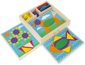 Melissa & Doug Classic Toy - Beginner Pattern Blocks