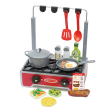 Load image into Gallery viewer, Melissa &amp; Doug Deluxe Wooden Cooktop Set