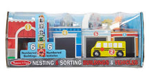 Load image into Gallery viewer, Melissa &amp; Doug Nesting &amp; Sorting - Building &amp; Vehicles