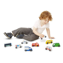 Load image into Gallery viewer, Melissa &amp; Doug Wooden Town Vehicle Set