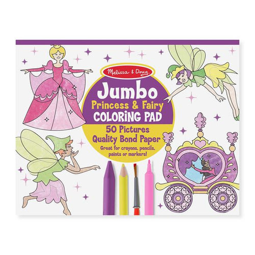 Melissa & Doug Jumbo Coloring Pad - Princess & Fairy