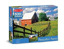 Load image into Gallery viewer, Melissa &amp; Doug 500 piece puzzle - Peaceful Farm