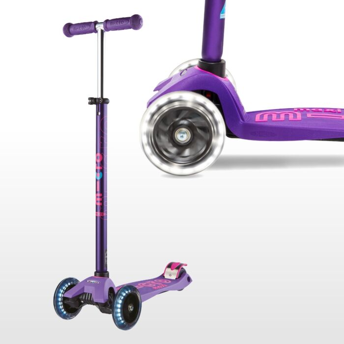 Maxi Micro LED Deluxe Scooter Purple
