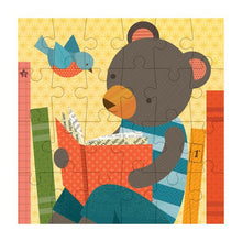 Load image into Gallery viewer, Petit Collage Petit Puzzle - reading bear