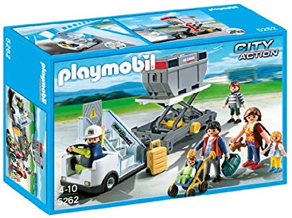 Playmobil Aircraft Stairs with Passengers & Cargo