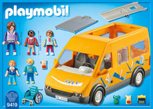 Load image into Gallery viewer, Playmobil School Van with Folding Ramp