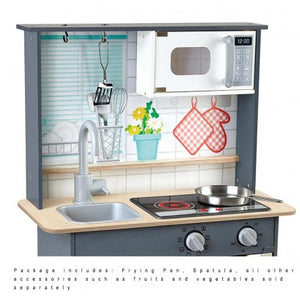 Hape Wooden Kitchen With Lights & Sounds Pretend Play For Kids Age 3 Years+