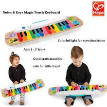 Load image into Gallery viewer, Hape Baby Einstein Notes &amp; Keys Magic Touch Wooden Electronic Keyboard Toddler Toy